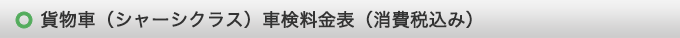 貨物車車検料金表